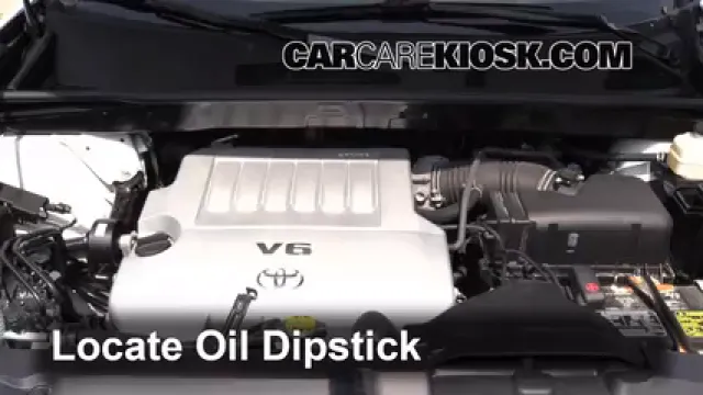 2012 Toyota Highlander 3.5L V6 Aceite Controlar nivel de aceite